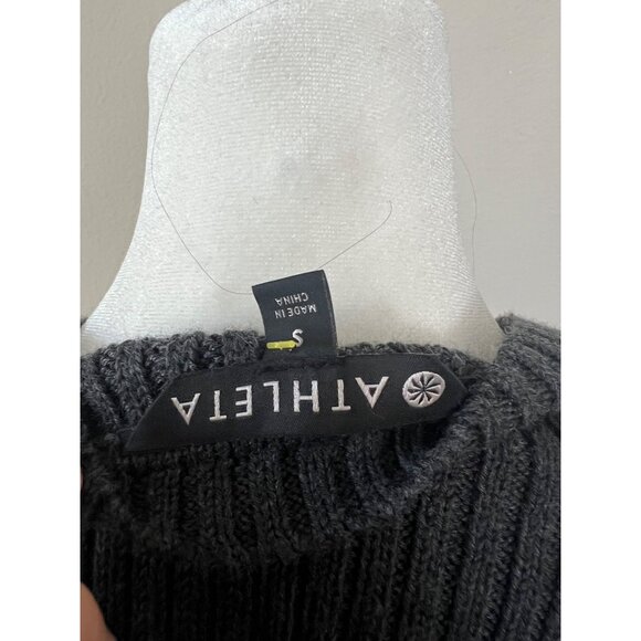 ATHLETA womens athleisure pullover knit sweater nylon front SMALL/MEDIUM - Picture 8 of 8